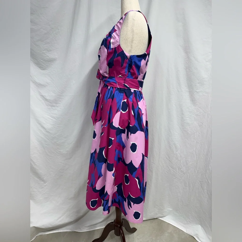 Banana Republic Factory Sleeveless Self-Belted V Neck Midi Dress - Picture 4 of 13